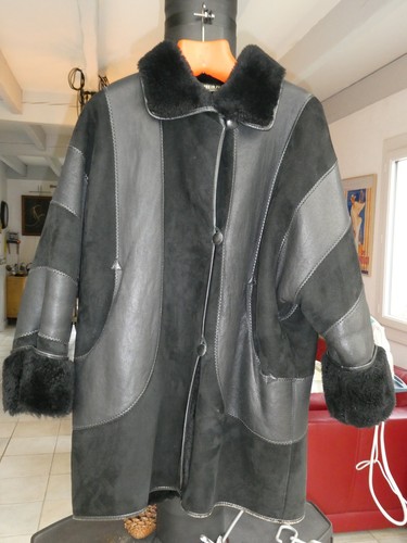 Manteau cuir peau - cuir, et
