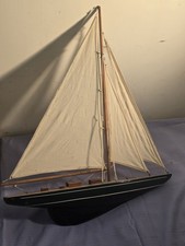 Vintage Wooden Pond Yacht
