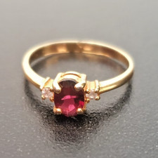 BAGUE PLAQUE OR - STRASS