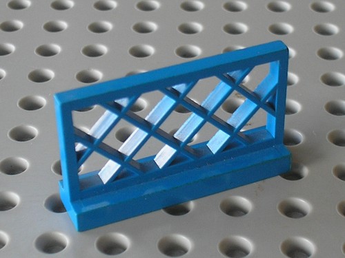Barrière bleue lego - barrière, vintage