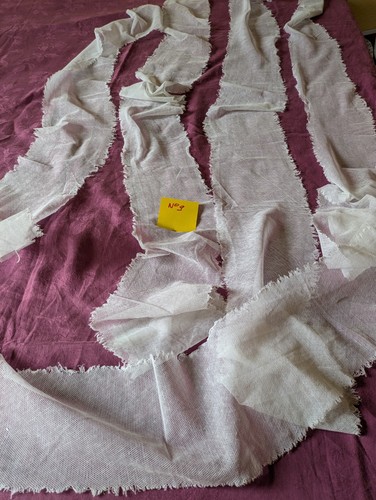Bandes tulle coton blanc - bandes,