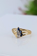 Bague 2 ors sertie de 3