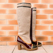 Bottes femme fourrée laine Manoush tweed 37 EU / Wool tweed boots US 5.5 / UK 4