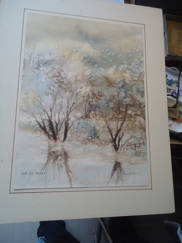 Aquarelle fonte des neiges - aquarelle,