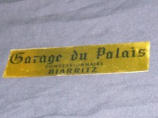 STICKER NEUF D EPOQUE GARAGE