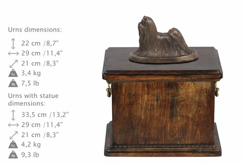 Shih tzu urne bronze froid - tzu,,