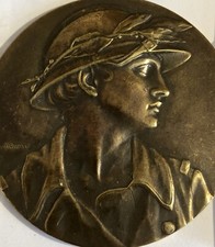 MÉDAILLE EN CUIVRE DROPSY MEDAL ART DIAMÈTRE 50 mm POIDS 50,1 g