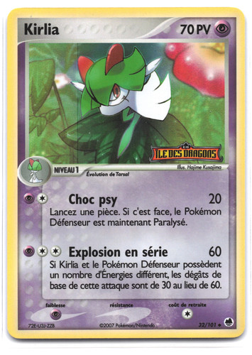 Carte pokémon kirlia - carte,