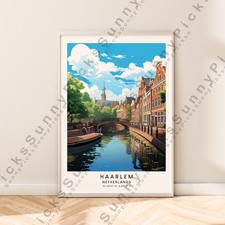 Harlem Pays-Bas Voyage Affiche