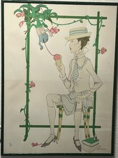 Lithographie encadrée de