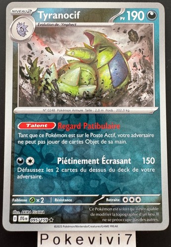 Carte pokemon tyranocif - carte,