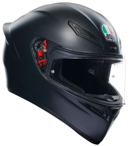 Agv solid matte black - s,