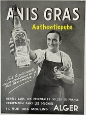 PUBLICITE ANIS GRAS ALGER