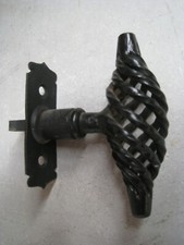 Bouton de Fenêtre Fer Forgé Pomme de Pin Fil Torsadé