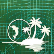 Gabarit de découpe en forme de cocotier pour carte en papier, scrapbooking,