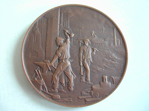 Médaille bronze art nouveau - bronze,