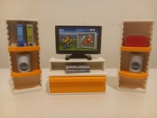 Playmobil 9267 mobiler salon maison tv meubles chaîne hi-fi