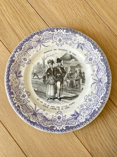 Assiette parlante faience - parlante,