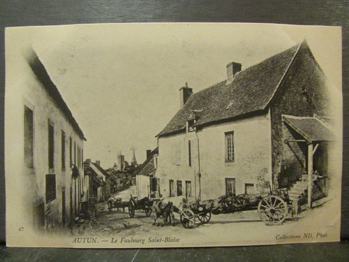 Cpa autun faubourg st - le,