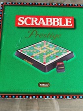 Scrabble Prestige De Luxe Vintage Complet Avec Minuteur Et Plateau Tournant 