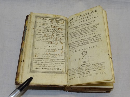 Rare ancien livre - ancien, xviiie