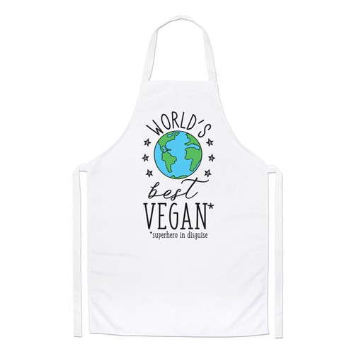 Gift base tablier vegan humour - gift,