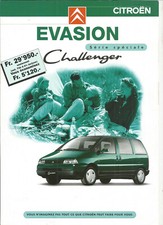 CITROEN EVASION - 1997 - CHALLENGER - SUISSE  / catalogue brochure dépliant