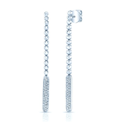14k blanc diamant - blanc, bâton