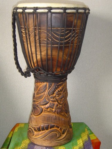 Sale deep carved djembe - 20",