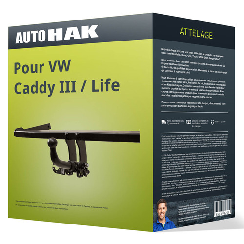 Attelage pour caddy iii - pour,
