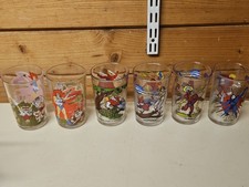 Lot 6 verres à moutarde AMORA MUSCLOR COSMOCAT vintage 1970-1980 