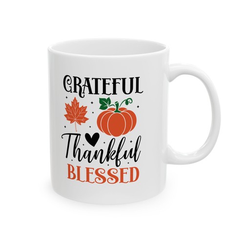 Grateful thankful blessed - blessed, mug