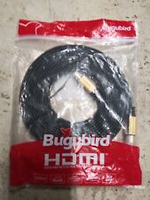 Bugubird High Speed HDMI W/Ethernet 2Kx4K Flat 15 Feet Gold Plated 3D Ready RoHS