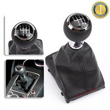Pommeau de Levier de Vitesses Soufflet pour Audi A3 8V 6 Vitesses Cuir