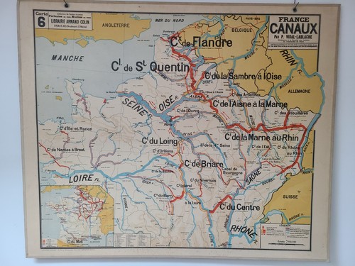 Carte scolaire vidal lablache - carte,