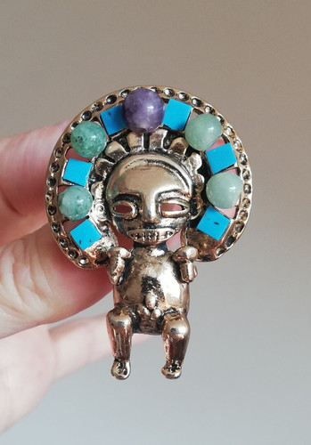 Broche ancienne mexicaine - ancienne,