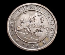 Essai de la pièce de 1 EUROPA