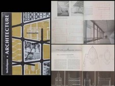 TECHNIQUES ET ARCHITECTURE 2 1955 LE MANS, Jean Prouvé, LE COUTEUR, ROYAN, ARLES