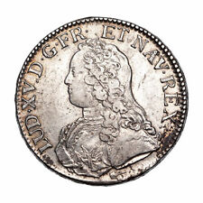 Louis XV (1715-1774) Ecu aux lauriers 1730 Amiens 