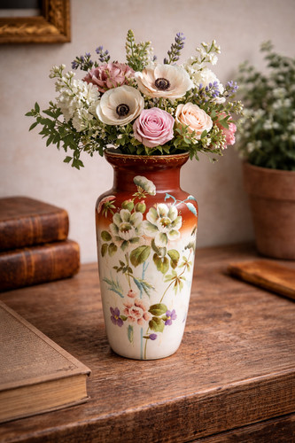 Grand vase ancien opaline - vase, en