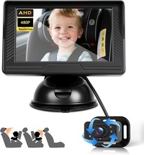 VECHTEL Caméra de Surveillance pour bébé HD,écran 4,3 Pouces avec caméra de sièg
