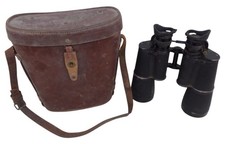 Jumelles réglementaires 16x50 BBT KRAUSS avec étui en cuir français WW2 France