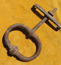 Ancien heurtoir, poignee de porte, portail, fer forgé