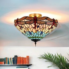 Plafonnier Tiffany Ø 40 Cm 3X