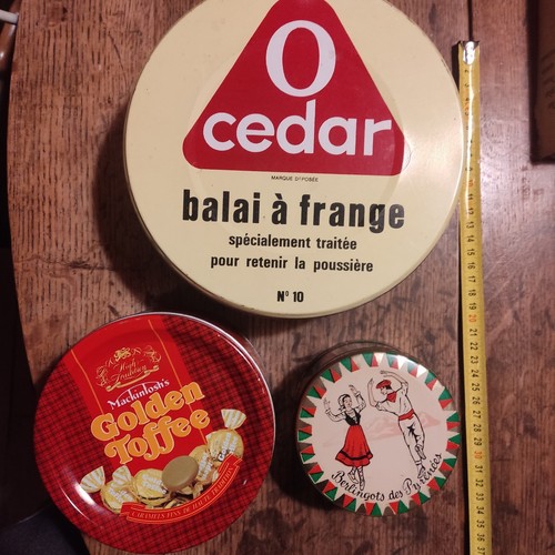 Lot boîtes rondes métal - boÎtes,