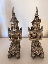 sculpture bronze argenté