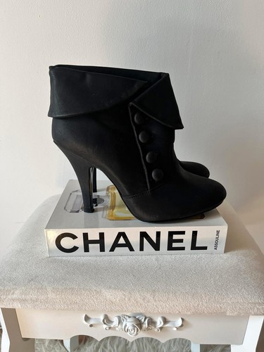 Bottines noires talon haut - noires,