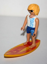 PLAYMOBIL 6069 HOMME SURFEUR AVEC PLANCHE DE SURF VOITURE VERTE VACANCES