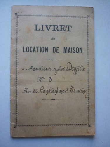 Ancien livret location de - livret,