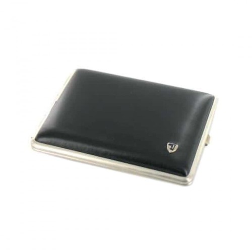 étui cigarettes cuir noir - Étui,